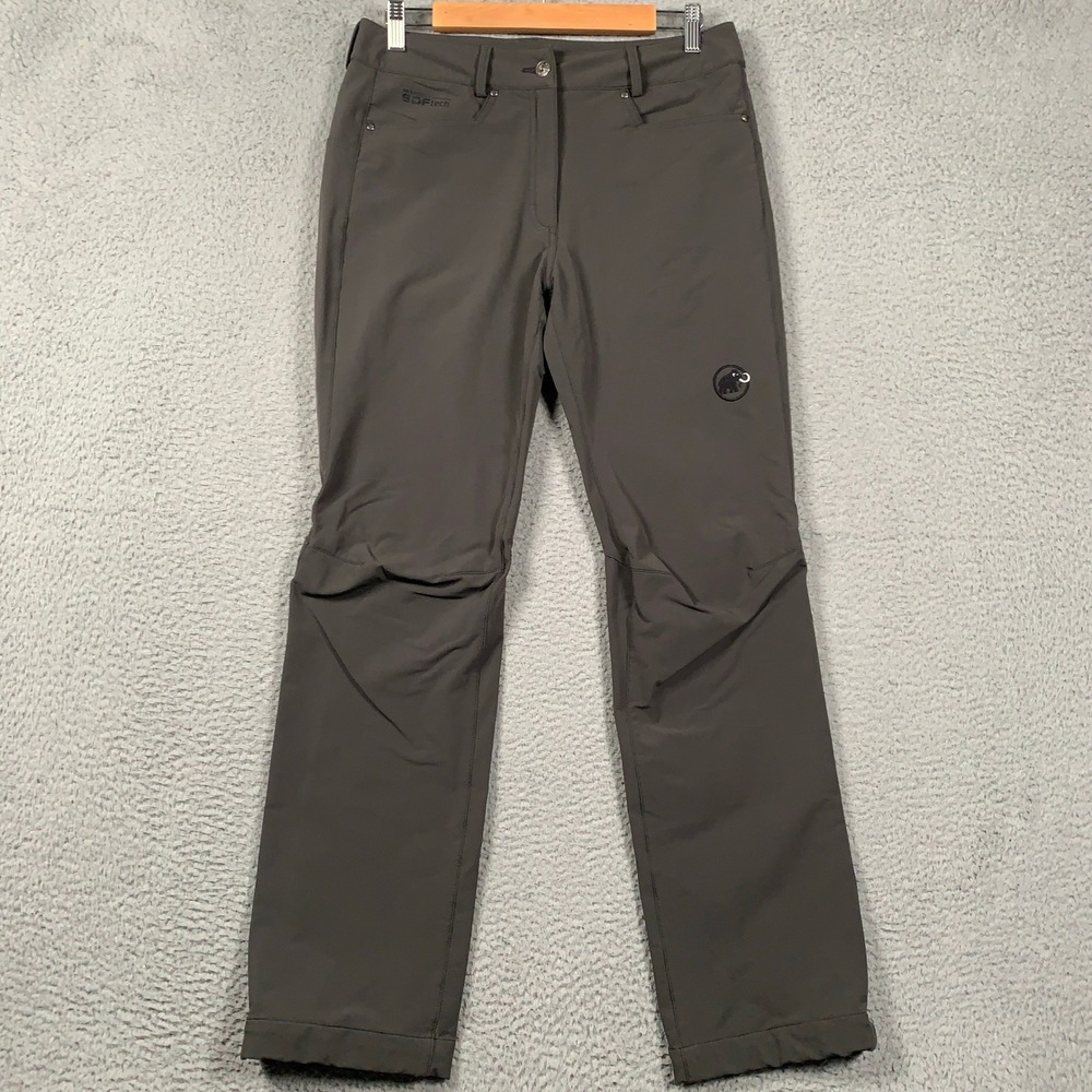 Mammut Hiking SO Pants Women 8 Grey Softshell Technical Trekking Outdoor Stretch